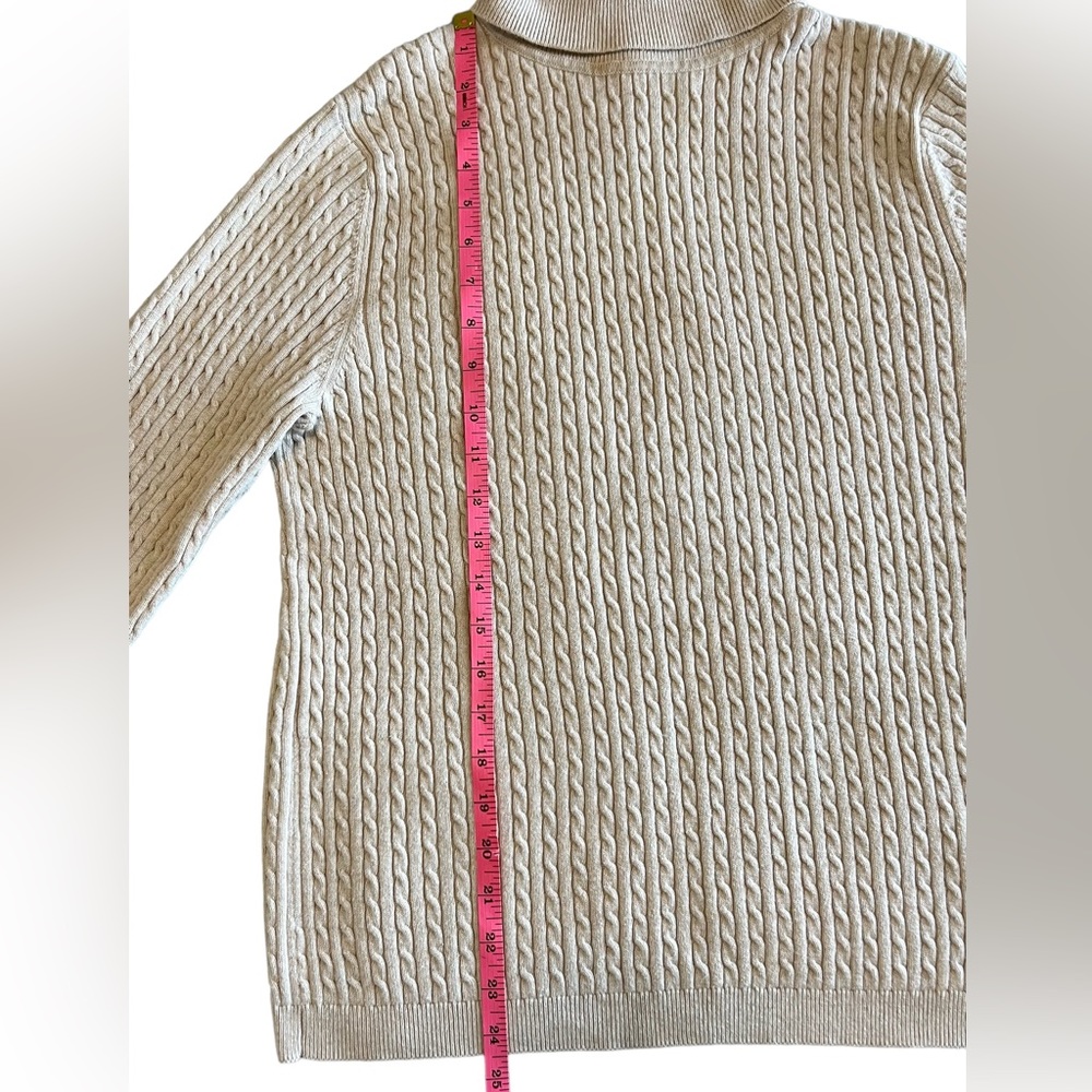 Croft & Barrow Long Sleeve Knit Turtle Neck Sweater - Picture 7 of 12